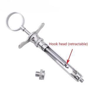 เข็มฉีดยาสำหรับทันตกรรมขนาด 1.8 มล. หัวแหลมแบบมีตะขอ ทำจากสแตนเลส ใช้สำหรับฉีดยาชาในช่องปาก พร้อมอุปกรณ์ดูด วัสดุอุปกรณ์ทันตกรรม - Product Image 3