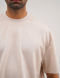 T-shirt surdimensionné 2026 en coton délavé à l'acide, coupe épaule tombante, style streetwear, avec logo imprimé en relief pour homme - Product Image 6