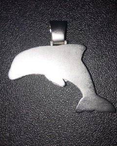 Colgante de Delfín de Lujo de Plata 925 con Moissanita, Microincrustaciones, Temática Animal, Estilo Hip Hop Iced Out Rapper Bling - Product Image 6