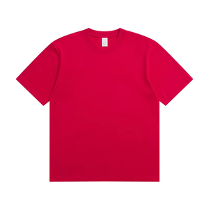 เสื้อยืดสตรีทแวร์แบบถักเนื้อหนา 280 กรัม ผ้าฝ้าย 100% ทรงโอเวอร์ไซส์ ยูนิเซ็กซ์ สีพื้น ย้อมสีเรียบๆ รับผลิตตามสั่งขายส่งแบบ OEM - Product Image 4