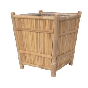Pot de plante en bambou écologique, fait main, pour la décoration intérieure et extérieure - Product Image 6