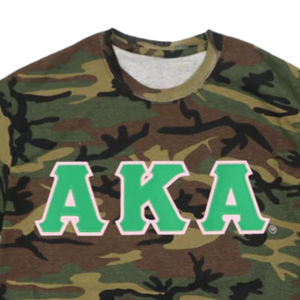 Camouflage T Shirt Green <b>Brown</b> Camo Crew Neck Short Sleeve Tee with Pink & Green Letter Design for Women - Product Image 6
