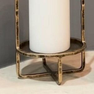 Luxury Gold Metal Arch <b>Candle</b> <b>Holder</b> Hammered Brass Pillar Candlestick Stand Nordic <b>Tall</b> Centerpiece Wedding Home Table Decor - Product Image 6