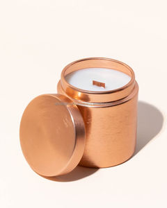 Two-Tone Boat-Shaped Hammered Copper & Gold Tealight <b>Stand</b> – Leaf-Silhouette Metal Votive Holder for Festive & Tabletop Decor - Product Image 6