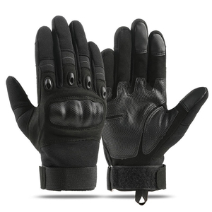 Guantes de Motocicleta de Cuero y Poliéster Premium, Palma Reforzada, Transpirables, Cómodos y con Protección para Motociclismo Urbano, Carreras y Deportes - Product Image 6