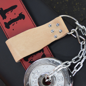 Heavy Duty Compression Dip <b>Belt</b> With Long Steel Chain Custom Leather Workout <b>Belt</b> Professional Gym Accessories For Weightlifting - Product Image 5