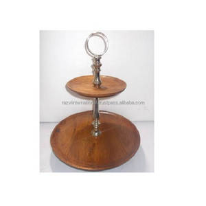 ชั้นวางเค้กไม้3ชั้นอุปกรณ์ทำเค้กสำหรับจัดแสดงและนำเสนอ - Product Image 5