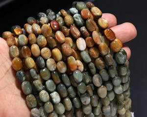 Cuentas de piedras preciosas sueltas ovaladas de ojo de gato natural para la fabricación de joyería, diseño DIY, joyería para mujer, precio de fabricante al por mayor. - Product Image 4