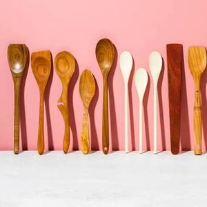 Cucharas de Madera con Diseño de Plantas Vintage Ecológicas, 5.8 Pulgadas, Cucharitas para Miel, Mermelada y Condimentos, Aptas para Lavavajillas, Venta al Por Mayor - Product Image 6