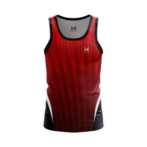 Débardeur personnalisé à col rond 100 % polyester tricoté, écologique, respirant, séchage rapide, pour hommes, idéal pour la gym, l'entraînement sportif et les activités formelles - Product Image 2