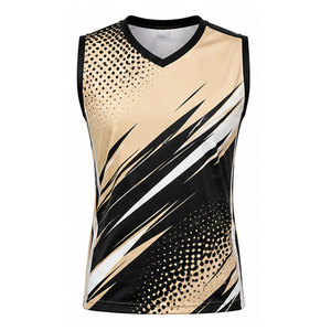 Maillot de volley sans manches personnalisé pour équipe, en tissu respirant, léger et offrant une grande liberté de mouvement pour les joueurs - Product Image 1