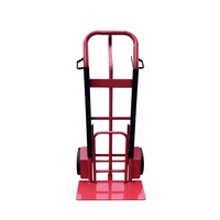 Carretilla Industrial Cerrada Caldwell para Herramientas - Barra de Extensión Reforzada, Subeescaleras, Ruedas de PU Antipinchazos, Modelo OEM HT800, Acabado en Polvo