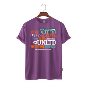 T-shirt en coton doux de qualité supérieure, coupe classique - T-shirt d'été à manches courtes coupe ajustée, imprimé, haute densité, fournisseur en gros Europe - Product Image 1