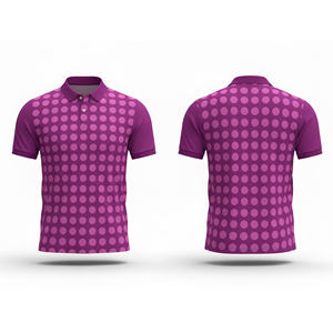 เสื้อโปโลพิมพ์ลายดิจิตอลแบบซับลิเมชั่น – เสื้อทีมพิมพ์ลายทนต่อการซีดจางสำหรับผู้ชาย ผู้หญิง และเยาวชน แห้งเร็ว ระบายอากาศได้ดี เหมาะสำหรับการเล่นกีฬา - Product Image 5