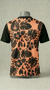 Custom Sublimated Floral Print Sports <b>T</b> <b>Shirt</b> Quick Dry <b>Polyester</b> Casual Athletic <b>T</b> <b>shirt</b> for Men - Product Image 2