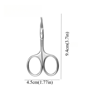 Ciseaux de coupe de poils de nez en acier inoxydable chirurgical de haute qualité, à pointe arrondie, sûrs, pour barbier et salon de coiffure - Product Image 2