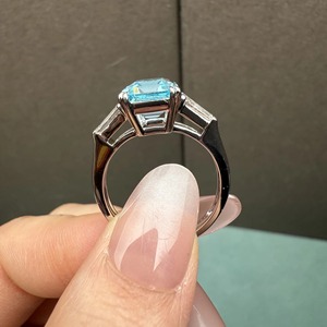 Fashion Evil Rings for Women Blue Crystal Protective Symbol Jewelry Adjustable Silver Plated Rings Wholesale - Product Image 4