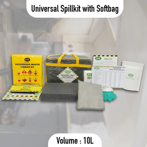 Kit de Derrames Universal Portátil SABER de 10L en Bolsa Flexible |   Kit de Emergencia Ligero y Ecológico 100% Polipropileno para Combustible - Product Image 2