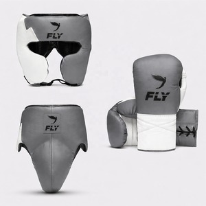 Latest Fly <b>Model</b> Yellow White Customized Boxing Sparring <b>Kit</b> For Training Boxing Gloves - Headgear - Groin Guard - Kickboxing - Product Image 6