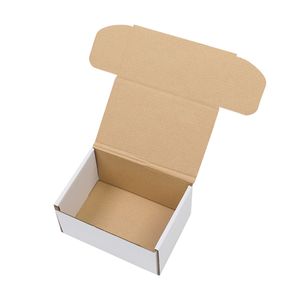 Scatole Ondulate Bianche/Gialle per Confezioni Regalo Industriali, 50 Pezzi, 6x4x2 (15.2x10x5cm), Rivestimento UV, Finitura Texturizzata, MOQ 100 Pezzi - Product Image 6
