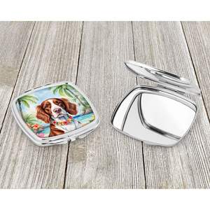 Welsh Springer Spaniel Luau Compact Pliant Miroir De Maquillage Portable Poche Voyage Cadeau Décoratif pour Femmes et Filles - Product Image 3