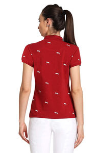 Camiseta Moderna para Mujer, Tejida y Bordada, de Algodón Suave y Transpirable, Manga Corta, Cuello Clásico, para Oficina, Casual y Fin de Semana - Product Image 6