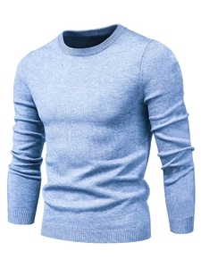 Pull personnalisable pour homme, pull en maille respirant de haute qualité, col rond, vêtements d'hiver pour homme, SAweater - Product Image 5