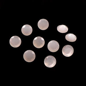 Lote al por mayor de piedras preciosas sueltas de piedra lunar blanca natural facetada y calibrada de 6x6 mm para fabricación de joyas, calidad AAA++ de terceros. - Product Image 4