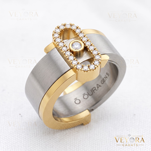 Anillo de Moissanita Ovalado con Halo, Protector de Anillo Oura de Plata de Ley 925 Sólida, Funda Decorativa Exterior para Joyería Fina de Mujer - Product Image 4