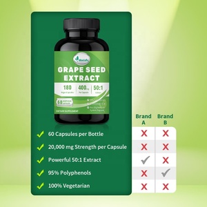 Meelefu nhà máy tùy chỉnh viên nang hạt nho với polyphenol bổ sung thảo dược cho người lớn | không GMO, bổ sung gluten miễn phí - Product Image 3