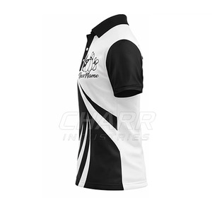 Sublimation Printing Breathable Plus Size Available Multiple Sizes for Teams Fashionable 100% Polyester <b>Bowling</b> Jersey Low MOQ - Product Image 4