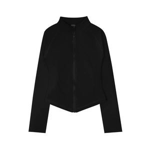 Long Sleeve Front <b>Zipper</b> Casual <b>Top</b> Soft Fabric Custom Clothing Manufacturing Service Women's Premium Fashion Zip Up Shirt - Product Image 5