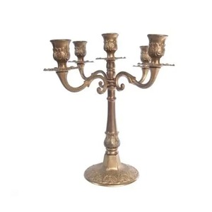 Elegantes candelabros de acero inoxidable de 5 brazos que realzan la decoración del hogar, bodas y eventos. - Product Image 3