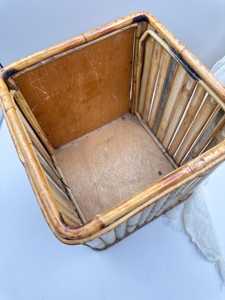 Cesto de Basura de Bambú y Ratán Vintage de Vietnam, Cesto de Basura Estilo Tiki Costero, Contenedor de Almacenamiento Tejido Estilo Boho, Proveedor y Fabricante - Product Image 5