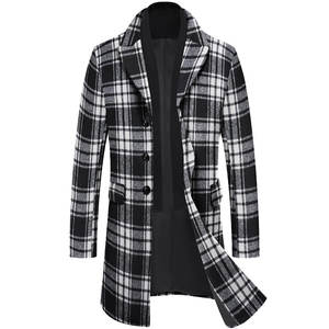 Manteau long en laine pour homme, professionnel, pour l'hiver, chaud, formel, en vente - Product Image 1