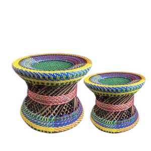 Multifunctional Eco-Friendly Decorative Natural Rope Woven Wood Farmhouse Home <b>Stool</b> <b>Ottoman</b> Space Saving Apartment Living Park - Product Image 6