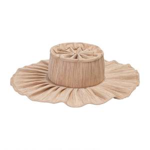 Sombrero de Sol Plegable de Ala Ancha para Mujer, Moderno y a la Moda, para Verano y Otoño, Fácil de Transportar, con Correa Plisada, de Lujo, para la Playa - Product Image 1