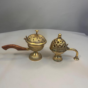 Handcrafted Brass Incense <b>Burner</b>-Traditional Religious Eco-Friendly Decor with Antique Finish for Meditation & Prayer - Product Image 6