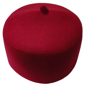 Blue Wool Kufi Hat Islamic Prayer Cap Solid Color Felt <b>Beret</b> Style All Seasons - Product Image 2