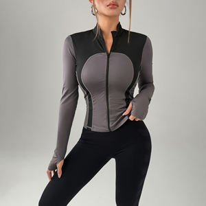 Veste de yoga respirante pour femme, vêtements de sport personnalisés, veste de yoga extensible, tenue de sport pour la course à pied et l'entraînement - Product Image 1