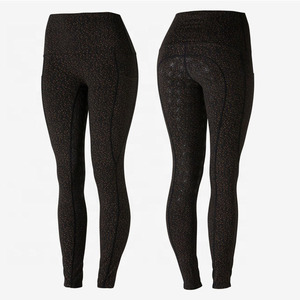 Leggings de Yoga Casuales para Mujer, Cintura Alta, Forro Polar Grueso, Spandex/Nailon 200g, Transpirables, Ligeros, Duraderos, Cómodos, con Silicona - Product Image 1