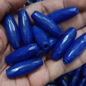 ลูกปัดแก้วทรงเหลี่ยมสีเขียวแบบกำหนดเอง สไตล์การค้าแคนาดา คุณภาพสูง ผิวเรียบขัดเงา บรรจุกล่อง สำหรับทำเครื่องประดับ - Product Image 2