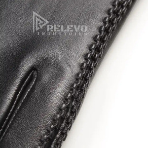 Gants d'hiver chauds pour homme en cuir véritable et peau de mouton, doux, coupe-vent et de haute qualité - Product Image 4