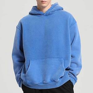 Sweat à capuche premium épais délavé à l'acide, style streetwear, en coton délavé, personnalisable, marque privée, vente en gros - Product Image 4