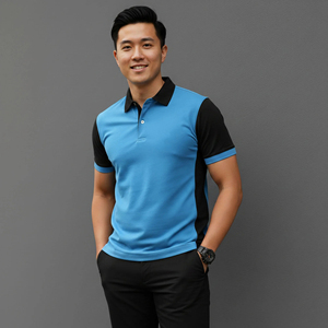 เสื้อโปโลผ้าแคนวาสหนาคุณภาพสูงสำหรับผู้ชาย ระบายอากาศได้ดี เป็นมิตรกับสิ่งแวดล้อม แขนสั้น ทรงเข้ารูป ปรับแต่งได้ - Product Image 6