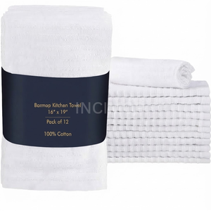 Precios Competitivos: Toallas de Barra Acanaladas 100% Algodón, 16x19, 32 oz, Blancas, para Limpieza Comercial y de Servicios de Limpieza, Suministradas por India - Product Image 4