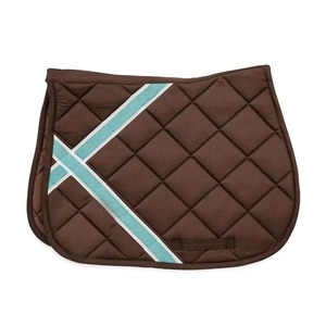 Tapis de selle d'équitation anglais en coton de haute qualité, style mode, avec logo personnalisé, à prix abordable - Product Image 1