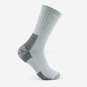 Custom Breathable Cotton Blend Crew <b>Socks</b> Contrast Heel Toe Performance <b>Socks</b> Factory Performance Crew <b>Socks</b> <b>Moisture</b>-Wicking - Product Image 6