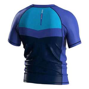 Professional <b>Men</b> BJJ Rashguard Short Sleeve MMA Grappling Jiu Jitsu Training <b>Compression</b> <b>Shirt</b> Breathable Athletic Gym Wear - Product Image 5