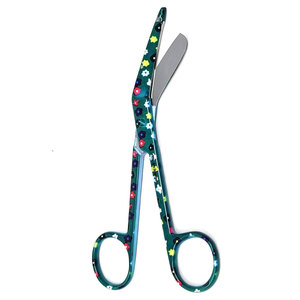 Ensemble d'instruments médicaux de 3 ciseaux à pansements Lister jetables de 14 cm à motifs variés pour infirmières, médecins et techniciens médicaux, en acier inoxydable de 5,5 pouces - Product Image 2